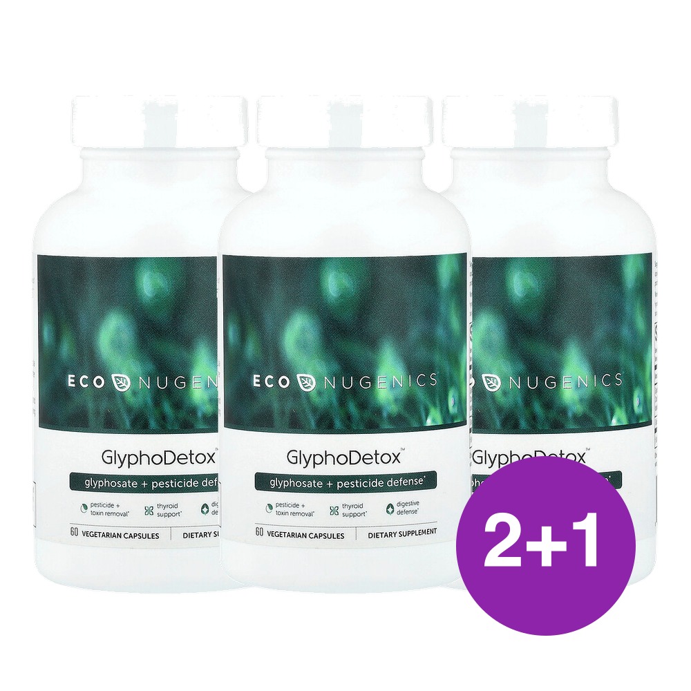 Econugenics 글리포세이트 살충제 방어 60정, 3개 - 상품 이미지