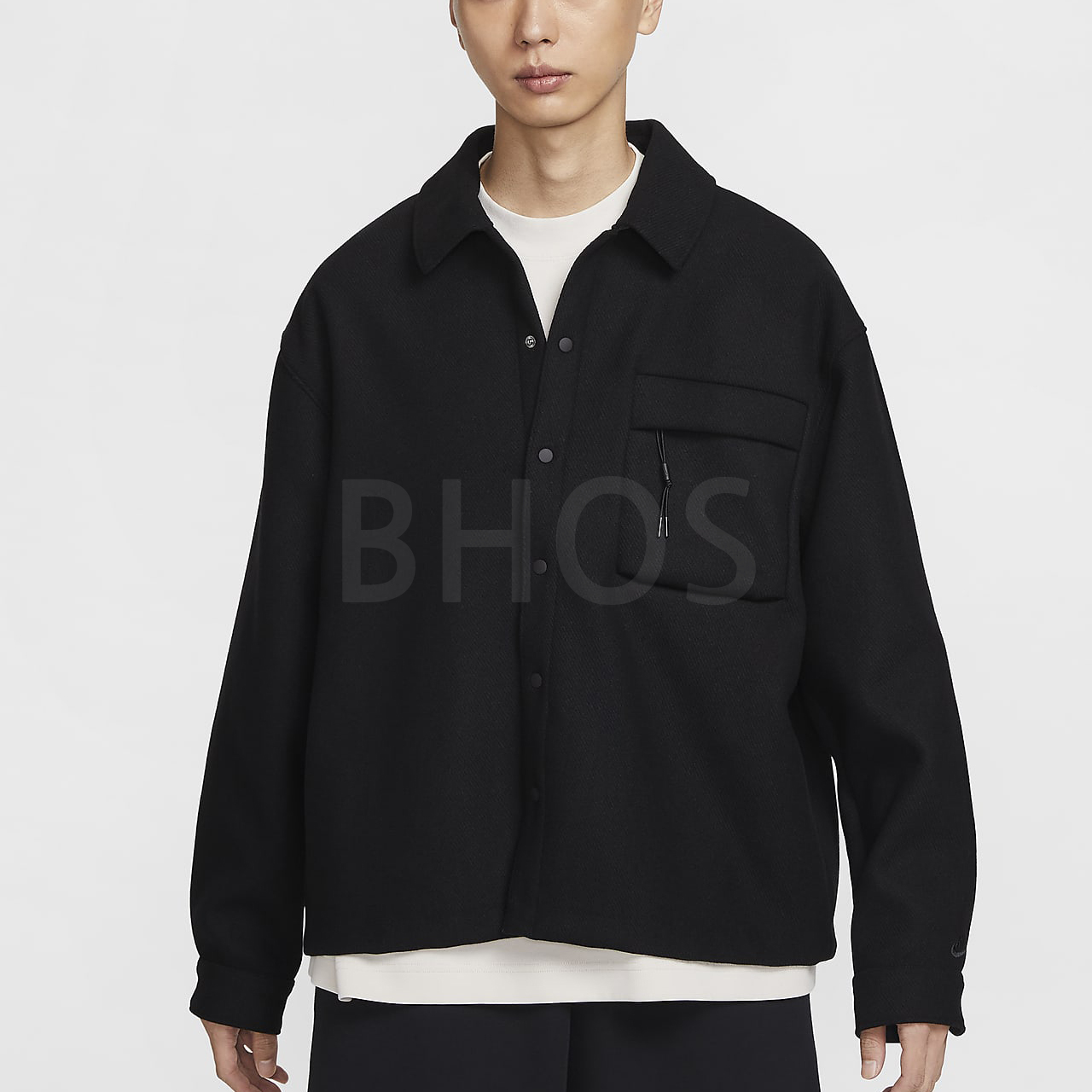 나이키 테크 울 롱슬리브 탑 HF0133 010 테