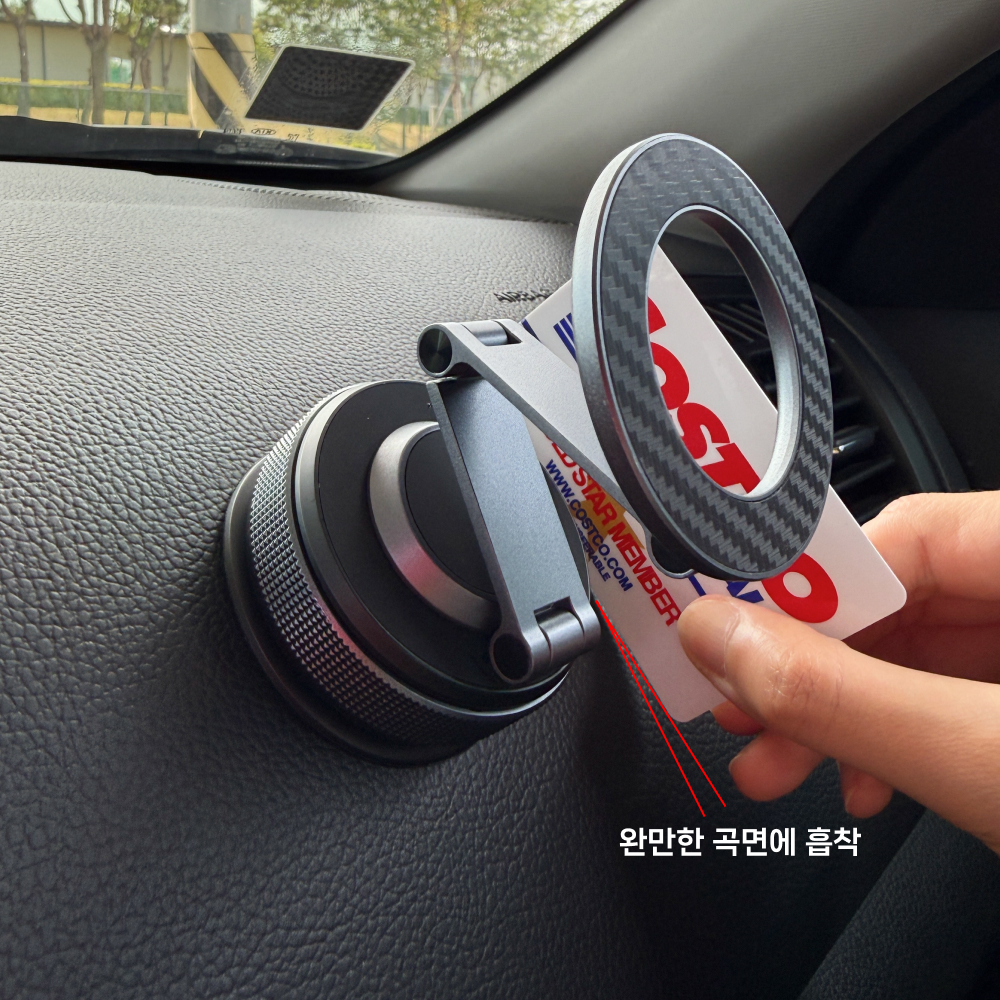 맥랩스 맥세이프 차량용 거치대 아연합금 초강력 진공 흡착 폴드8 GV80 대시보드 곡면 상품 이미지