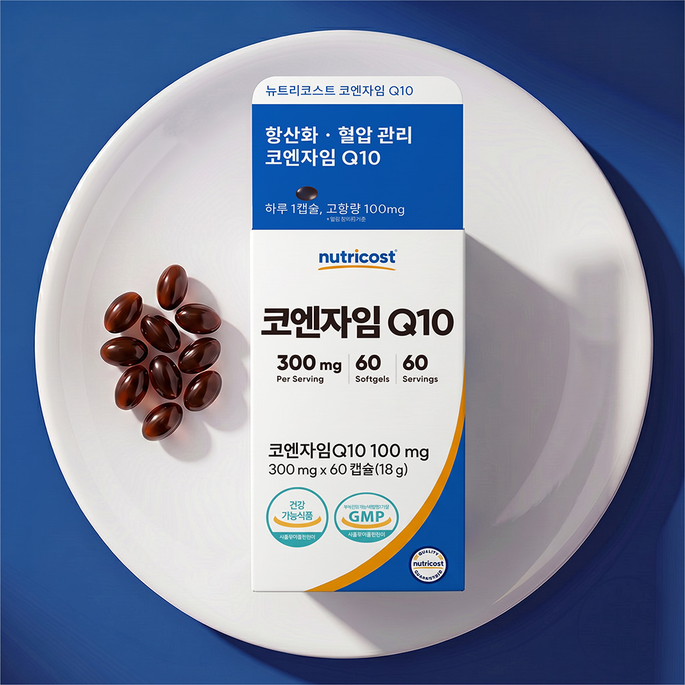 뉴트리코스트 코큐텐 코엔자임Q10(100MG) 소프트젤 60정, 1개 - 상세 이미지 3