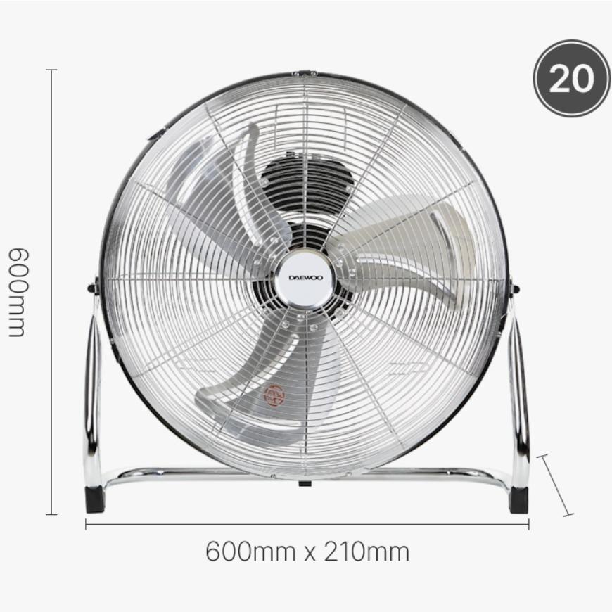 공장 캠핑장 야외용 앉은뱅이선풍기 식당용 공업용 대형메탈선풍기 50cm - 상세 이미지 2