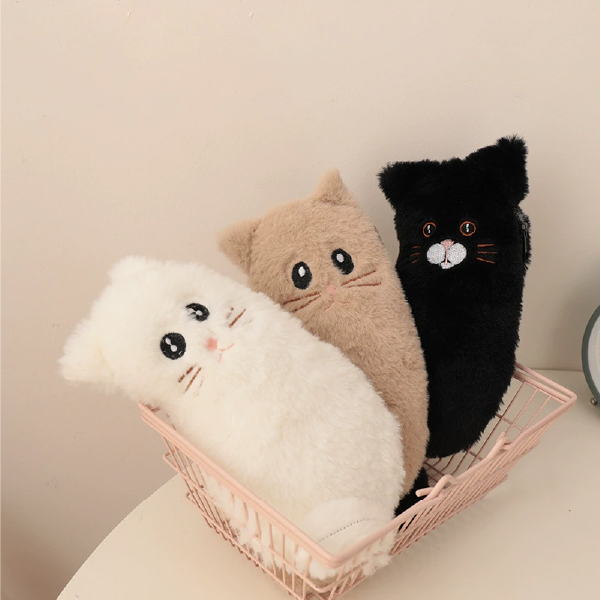 냥캣츠 고양이 필통 인형 파우치 귀여운 캐릭터 연필통/안경집 - 상세 이미지 2