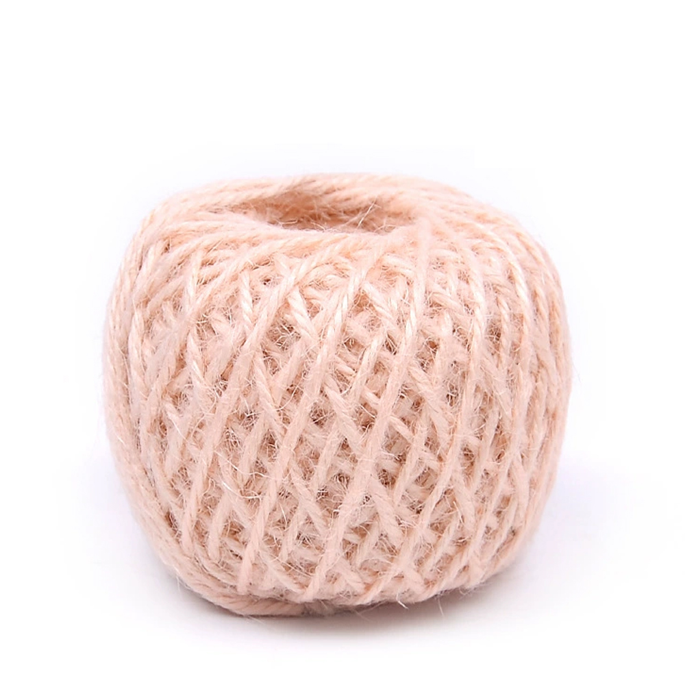 링비츠 컬러 마끈 리본 공예 DIY 선물리본 포장끈 대용량 연핑크, 2mm, 50m - 상품 이미지