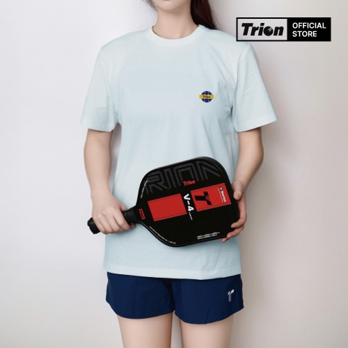 트라이온 코트 백팩 스카이블루 반팔 티셔츠 배드민턴 탁구 피클볼 스포츠웨어 - 상품 이미지