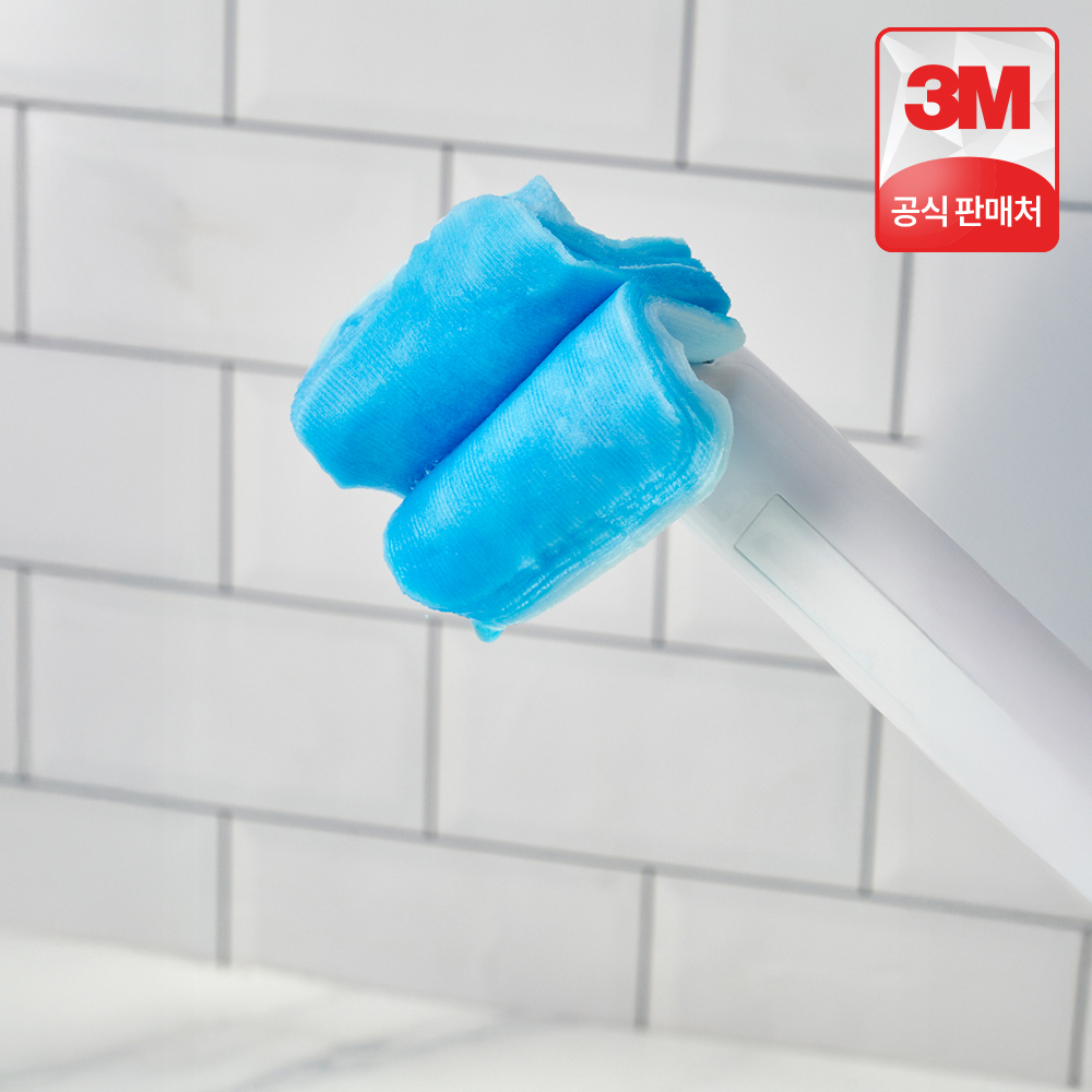 3M 스카치브라이트 변기에 버리는 파워클린 크린스틱 변기 청소 브러쉬 핸들+리필 10입 상품 이미지
