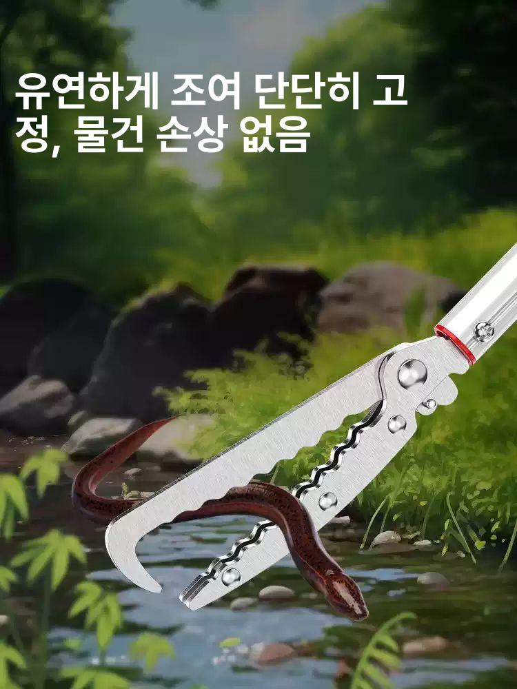 스테인리스 뱀집게 뱀잡는 도구 야외용 집게손 두꺼워진 1.05m - 상세 이미지 2