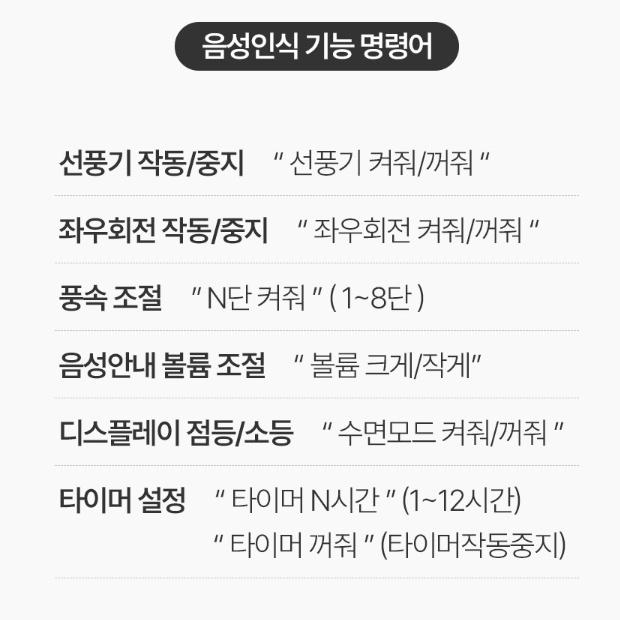 AI 음성 서큘레이터 사무실선풍기 저전력 스탠드 좌식 리모컨써큘레이터 이미지 6
