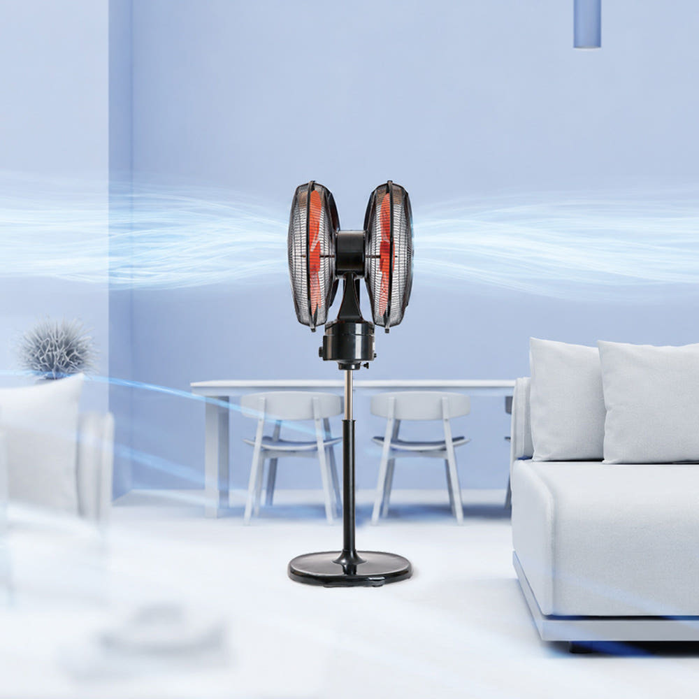 360도회전 더블헤드선풍기 50cm 산업용 업소용 키큰 대형 양면선풍기 이미지 7