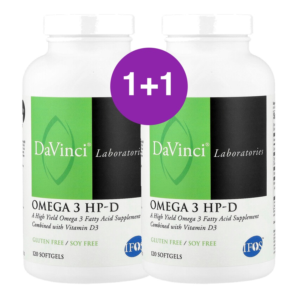 DaVinci Laboratories 오메가3 HP-D 120캡슐, 2개 - 메인 이미지