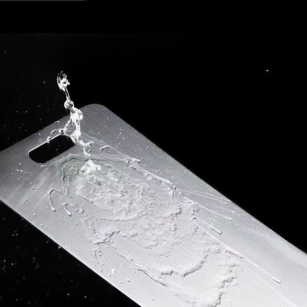스테인리스 도마 베이킹보드 양면 미끄럼방지 걸이형 스텐도마 46cm-30cm 실버 1개 - 상세 이미지 3
