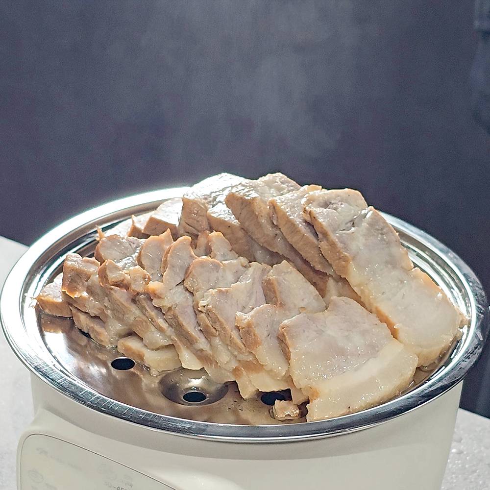 마이크릿홈 계란찜기 올스텐 2단 반숙 달걀삶는기계 에그쿠커 타이머 호빵 고구마 - 상세 이미지 3