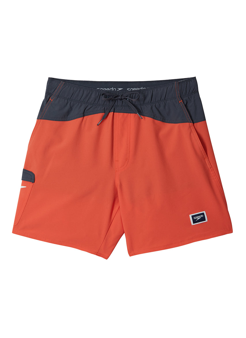 스피도 남성 17인치 마리나 플렉스 트렁크 반바지 수영복 Light Orange Mixed, 2XL - 상품 이미지
