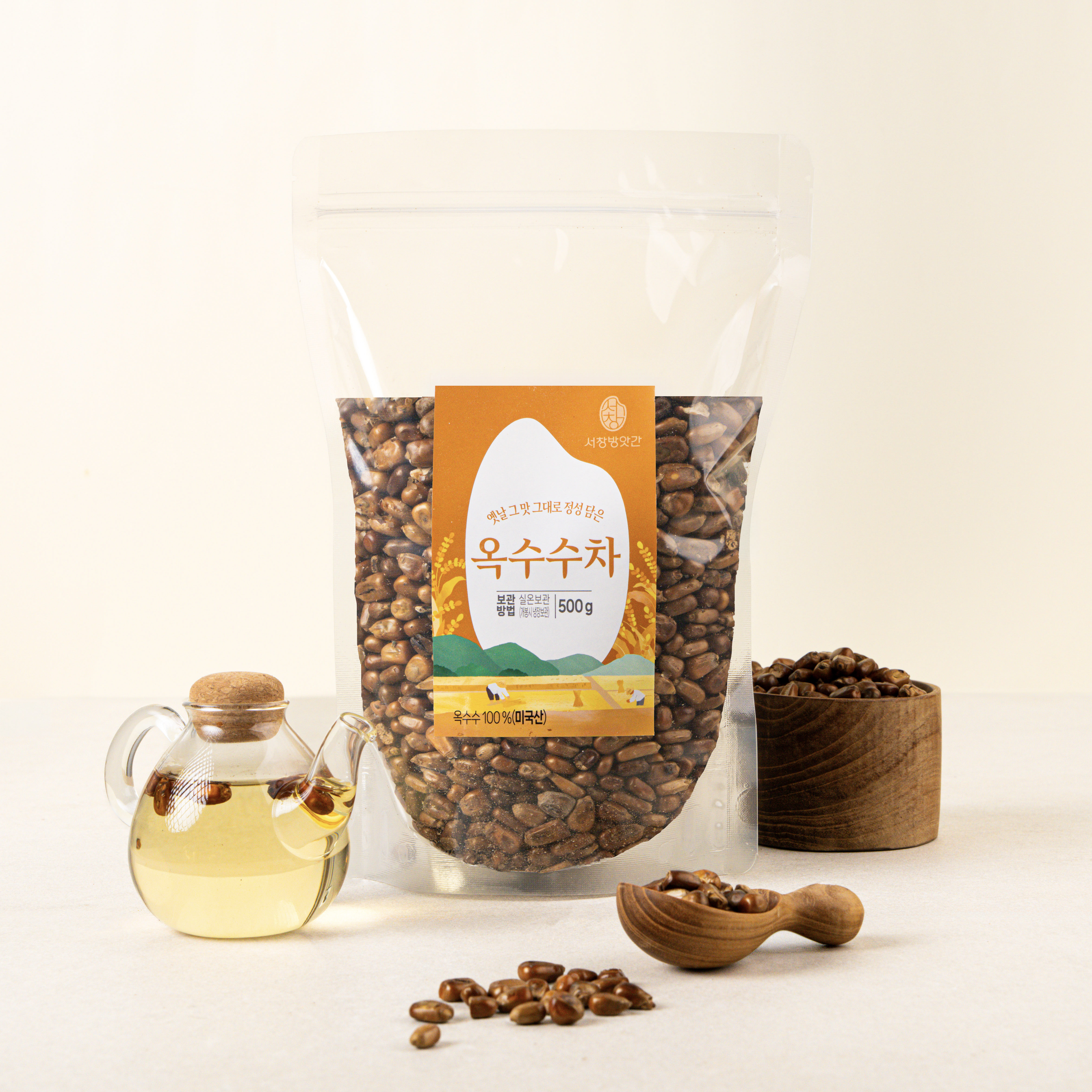 서창방앗간 볶은 옥수수차 500g - 메인 이미지