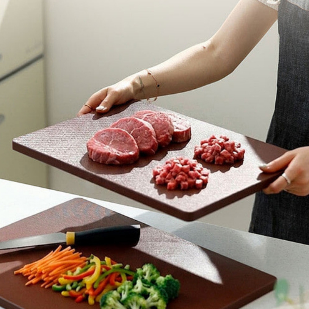 착색없는 논슬립 국내산 도마 블랙초코 PE 업소용 미끄럼방지 양면 도마 40x30cm - 상품 이미지