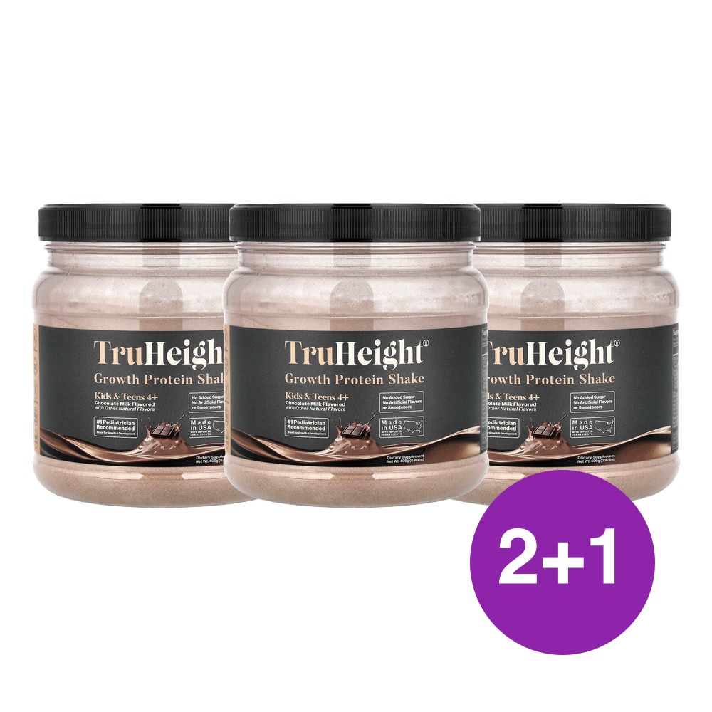 TruHeight 5세 이상 어린이용 초콜릿 맛 720g 3개 - 상품 이미지