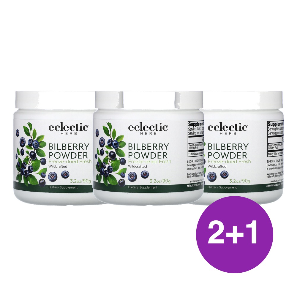 Eclectic Herb 빌베리 분말 90g, 3개 - 상품 이미지