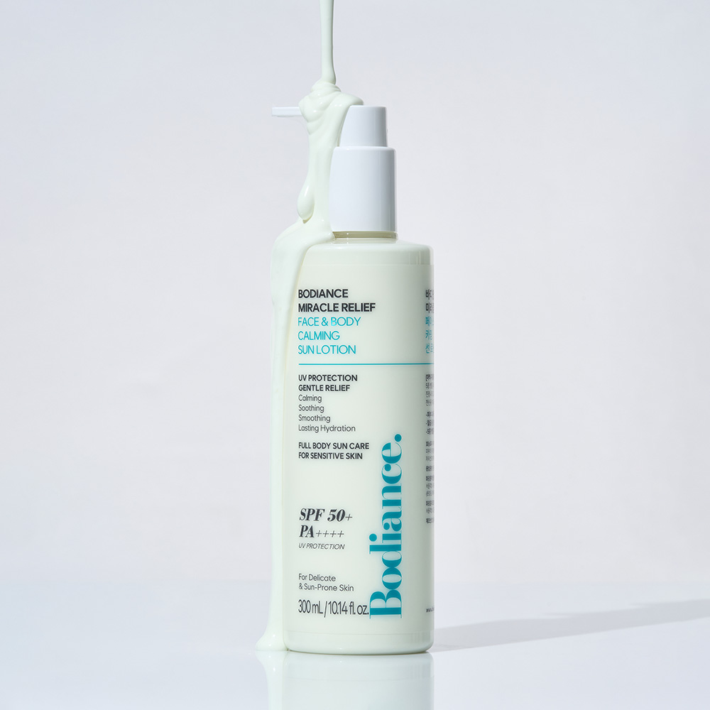 바디언스 눈시림 백탁없는 저자극 페이스 앤 바디 선크림 대용량 300ml SPF50+ 선로션 선블록 이미지 7