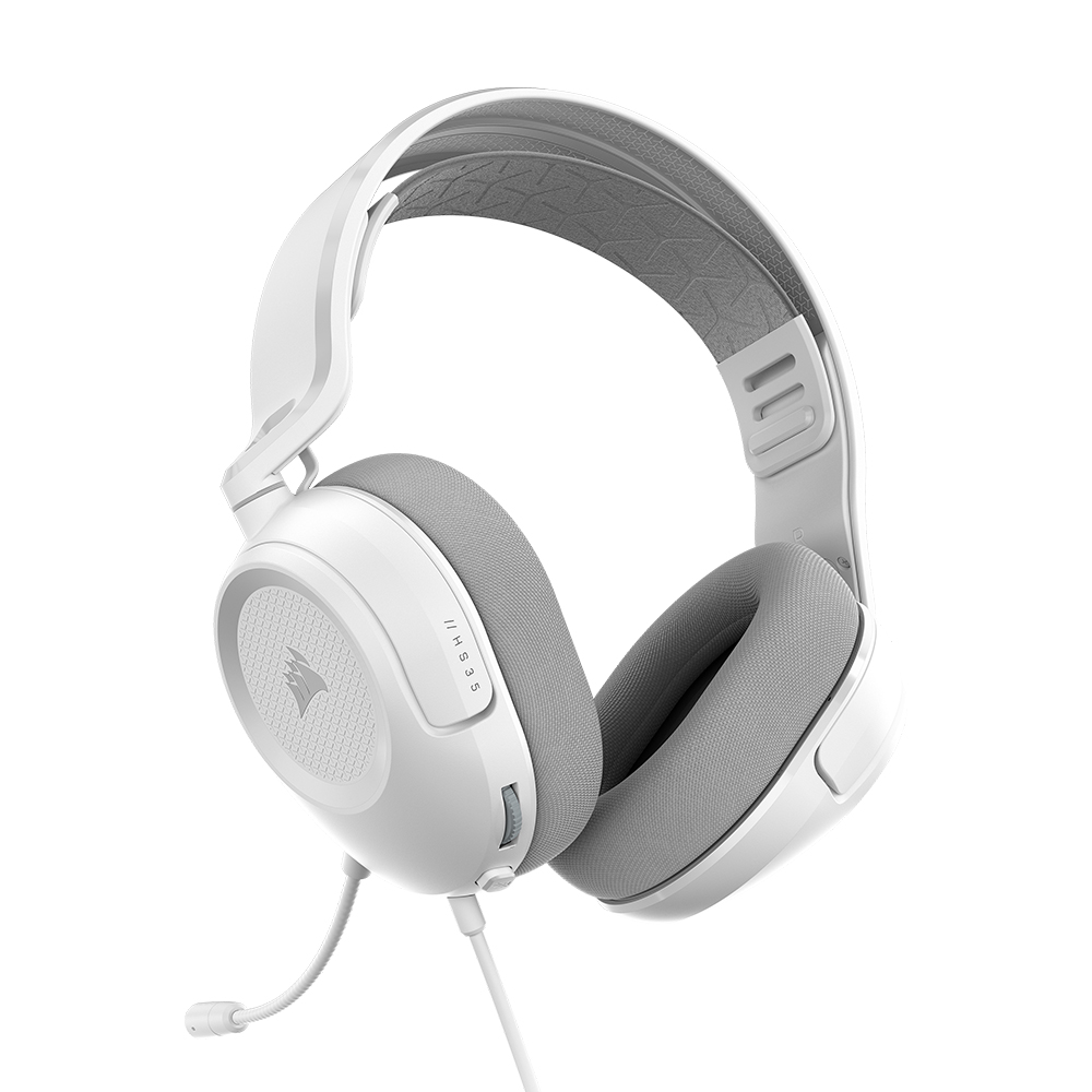 커세어 HS35 v3 게이밍 헤드셋 화이트 - 상품 이미지