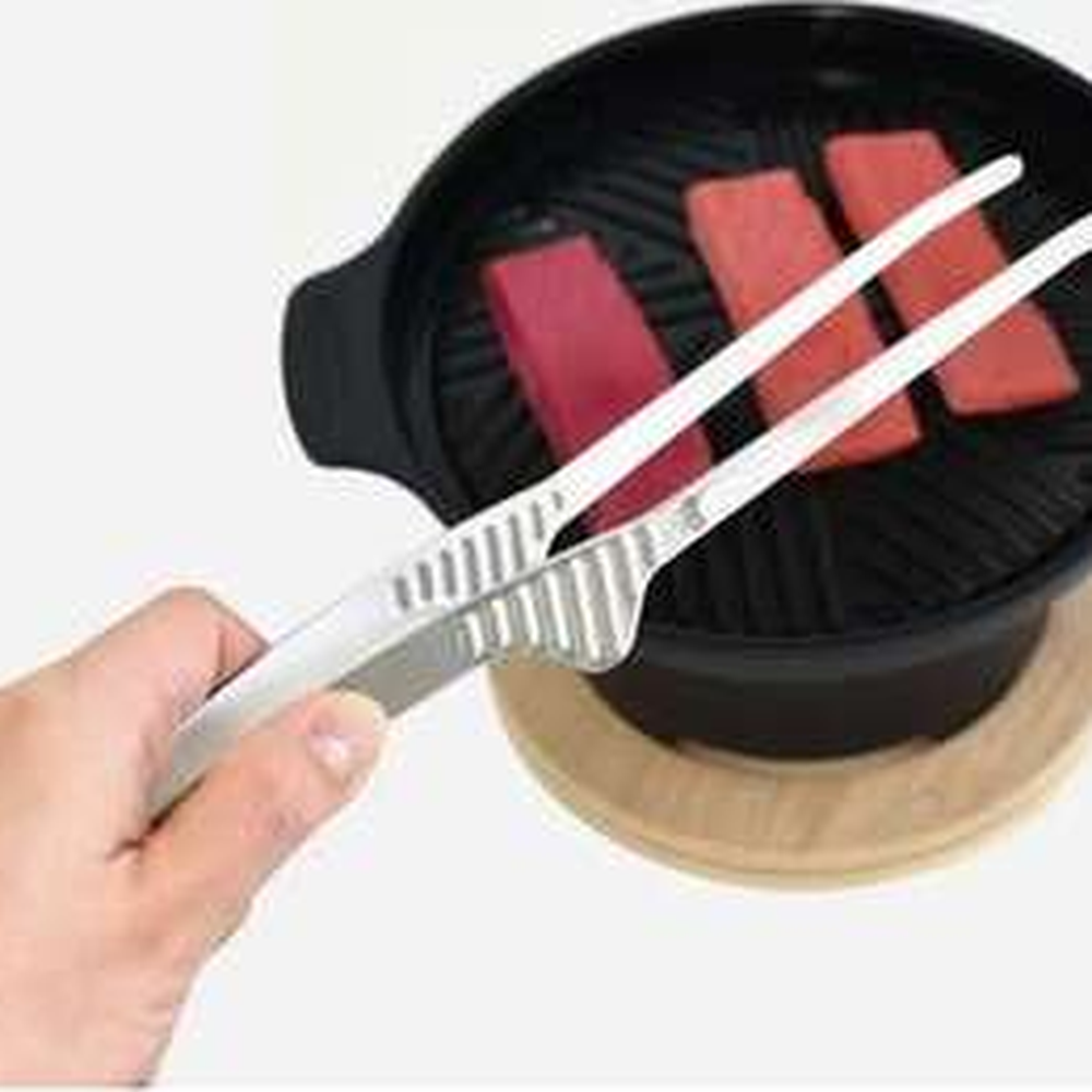 스텐24종음식뒤집기셀프집게 위생관리고기굽기 미끄럼방지다용도요리만능집게 24cm - 상세 이미지 2