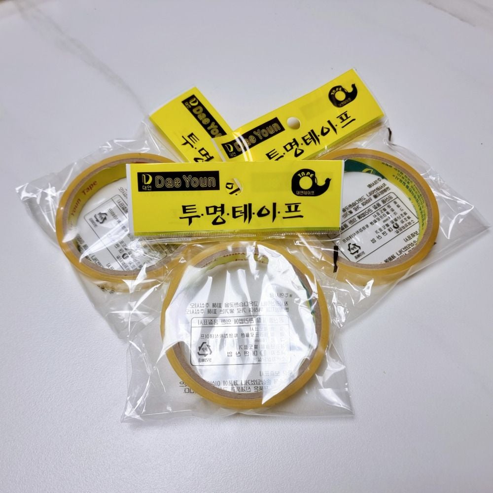 박스 테잎 opp 투명 택배 포장용 디스펜서 리필용 테이프 12mm40개 - 상세 이미지 3