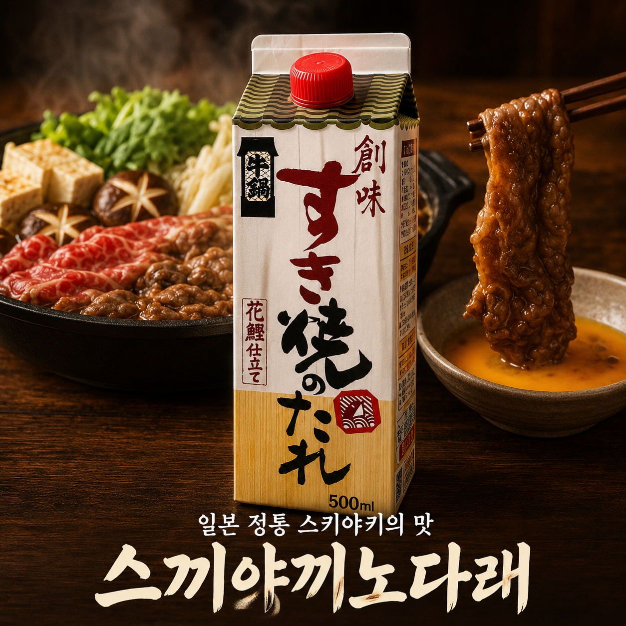소미 스키야키 다래 500g 일본 스끼야끼 전골 나베 육수 샤브샤브 - 상세 이미지 2