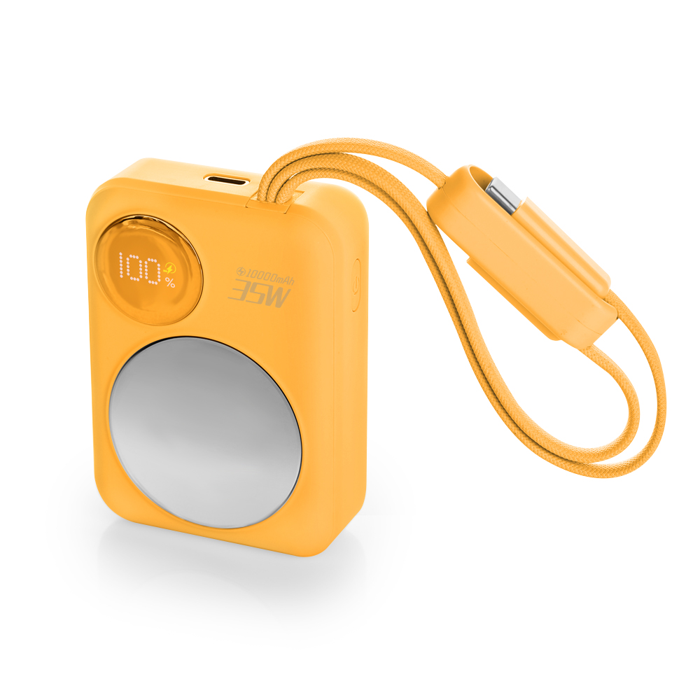 레파 GT02 35W 초고속충전 내장케이블 미러 보조배터리 10000mAh - 상품 이미지