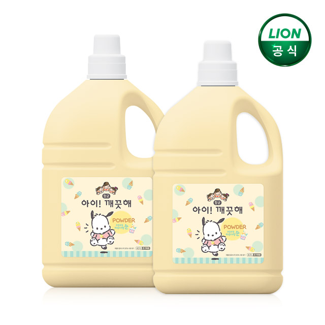 아이깨끗해 대용량 4.5L 2개+490ml 공용기 2개+키친 100ml 2개 / 용기형 리필 - 상품 이미지