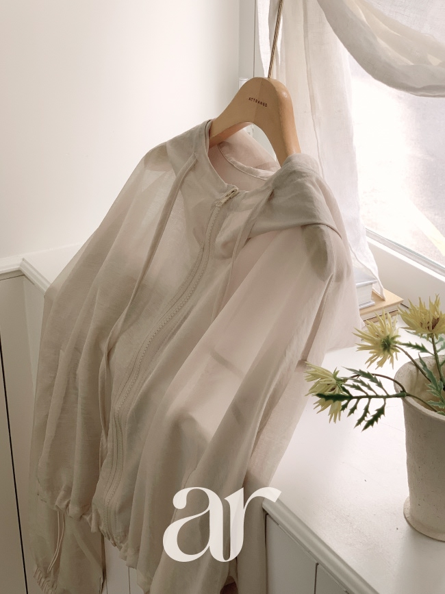 세미 크롭 후드 바람막이 점퍼 jp782 상품 이미지