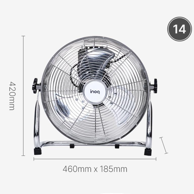 식당용 공업용팬 앉은뱅이 메탈선풍기 업소용 바닥선풍기 35cm - 상세 이미지 3