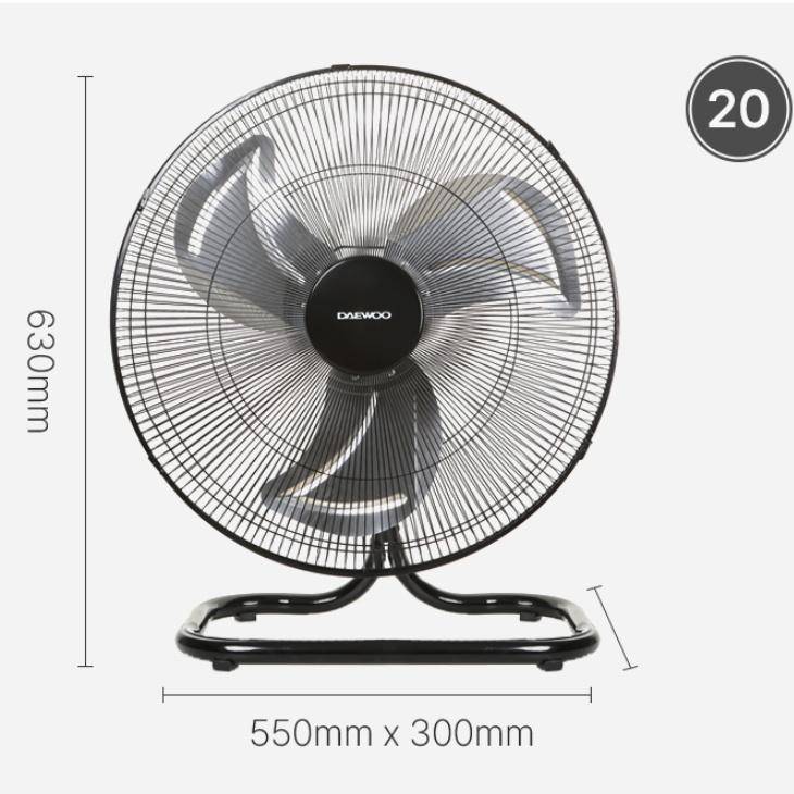 낮은 캠핑용 앉은뱅이선풍기 자동회전 공업용 메탈선풍기 40cm - 상세 이미지 5