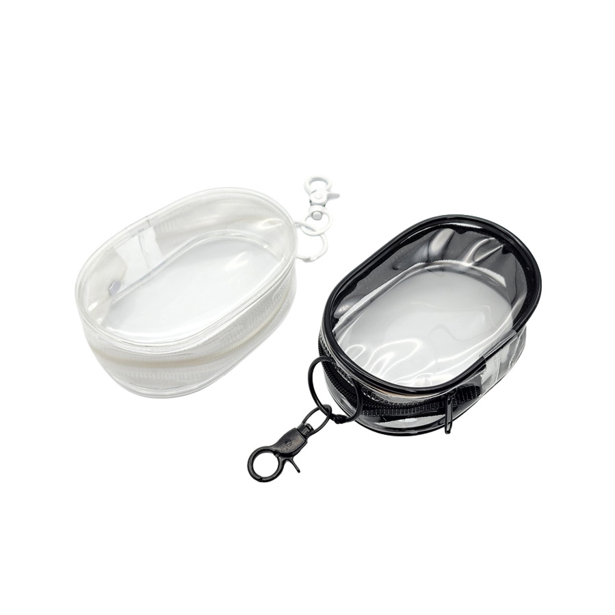 투명 pvc 인형 파우치 키링 미니 10cm 솜인형 소품 수납 악세사리 보관 소형 케이스 - 상품 이미지
