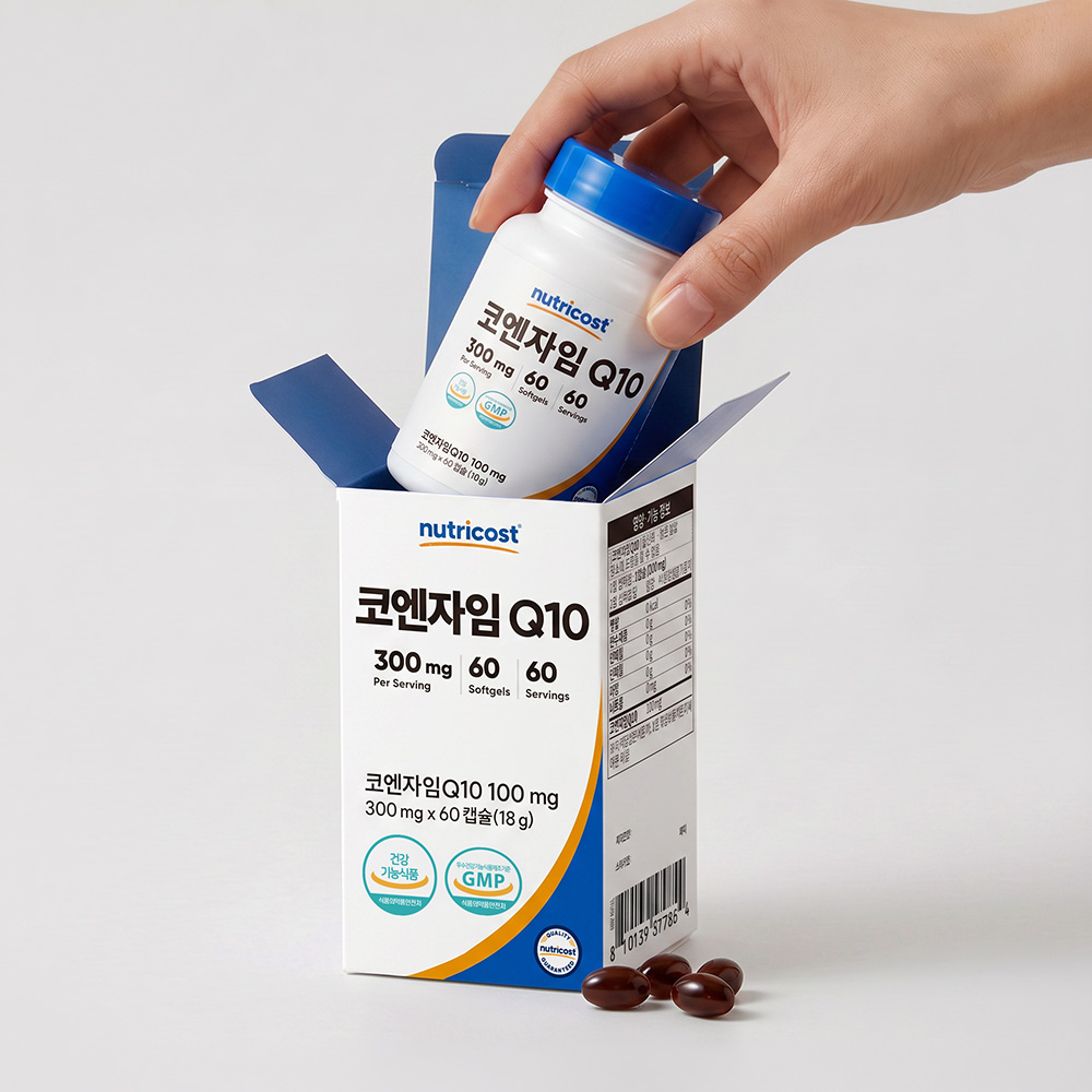 뉴트리코스트 코큐텐 코엔자임Q10(100MG) 소프트젤 60정, 1개 - 상세 이미지 2