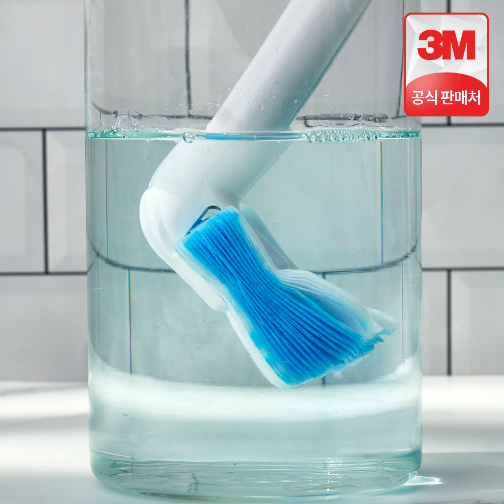 3M 스카치브라이트 변기에 버리는 파워클린 크린스틱 변기 청소 브러쉬 핸들+리필 25개 상품 이미지