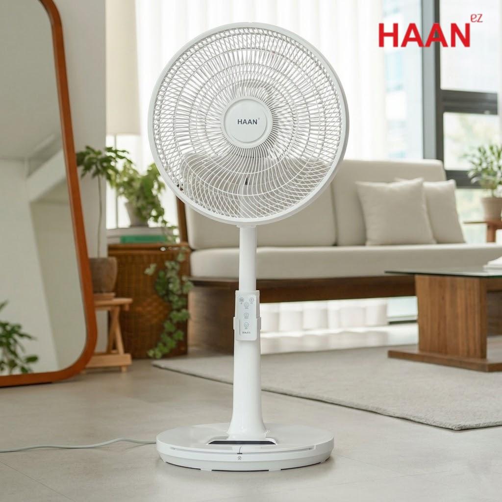 조용한 발터치선풍기싸큘레이터형 35cm 초미세풍 가정용 스탠드선풍기 - 상세 이미지 2