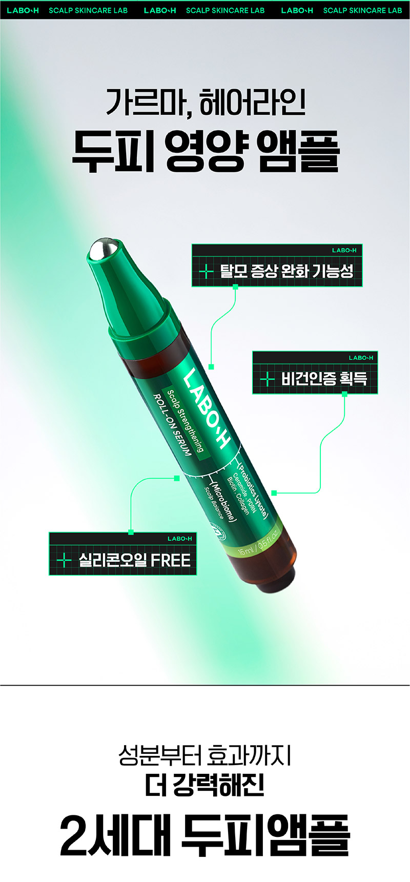 LABO-H Scalp Strengthening Roll-On Serum - description 3