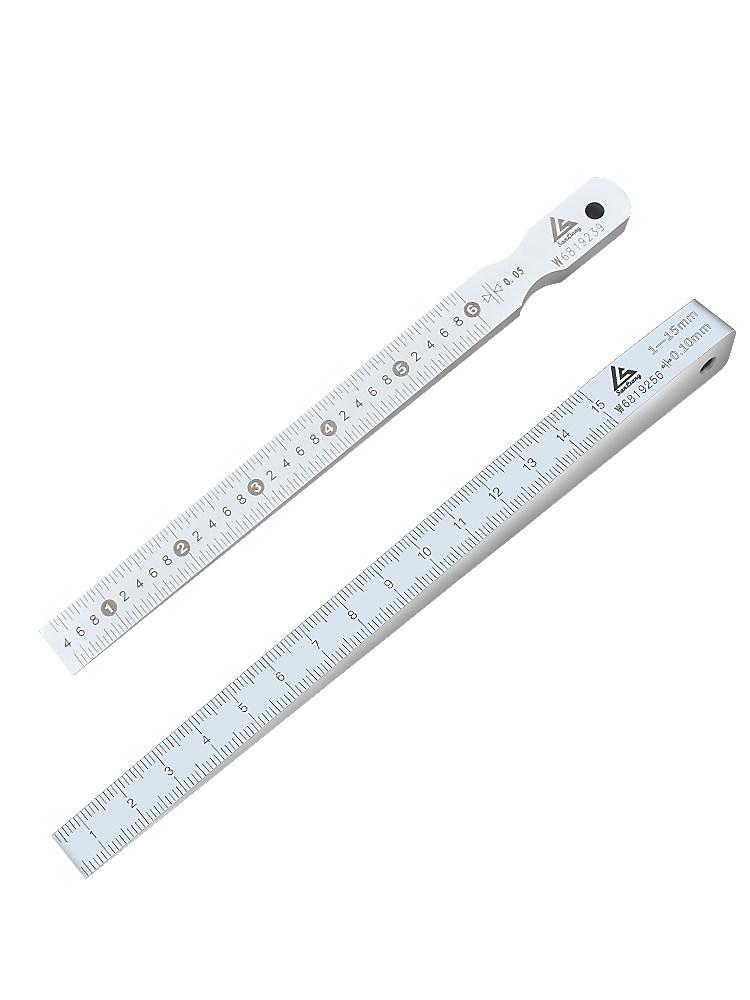 테이퍼 게이지 용접 간극 측정 공구 스케일 자 043-101 0.4-6mm - 상품 이미지