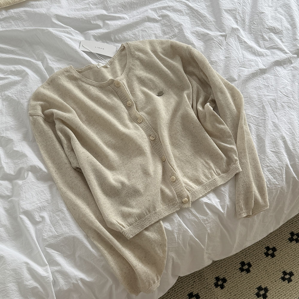 린넨가디건 시스루가디건 여름 얇은 긴팔 - 상세 이미지 2