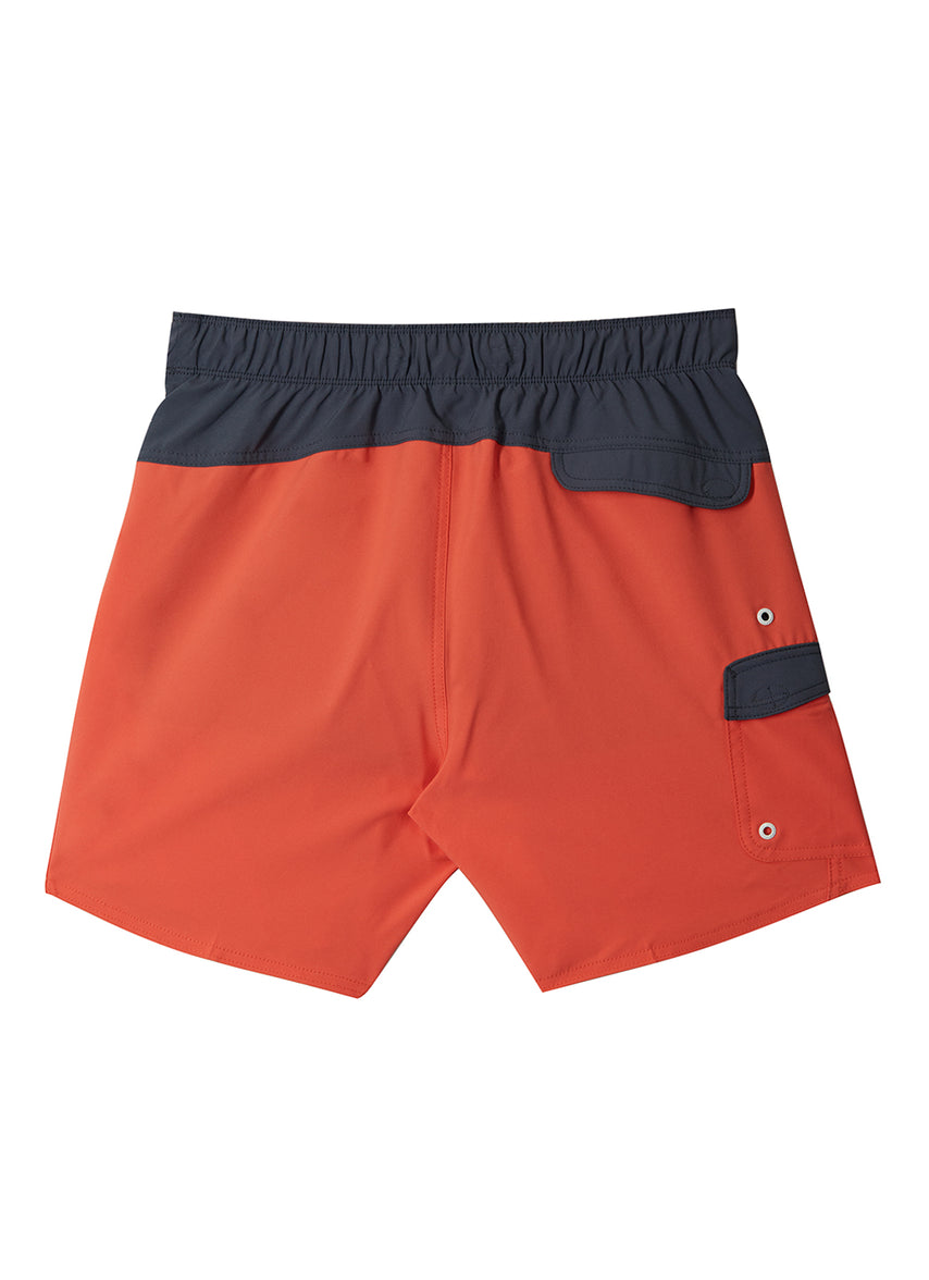 스피도 남성 17인치 마리나 플렉스 트렁크 반바지 수영복 Light Orange Mixed, 2XL - 상세 이미지 2