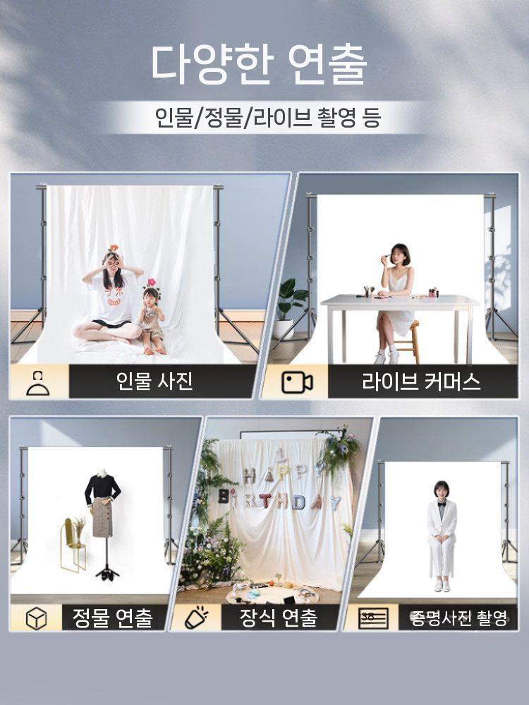 배너 철제 대형 포토존 거치대 포토월 백월 2x1.5m 1x1cm 이미지 6