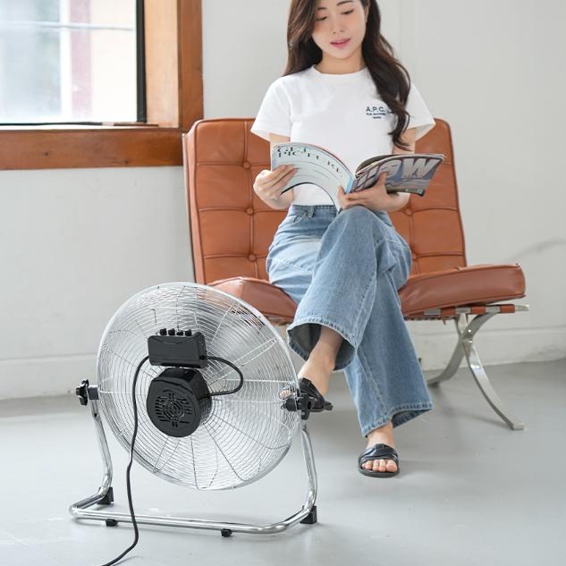 공업용팬 공장 업소용 바닥선풍기 낮은 앉은뱅이 메탈선풍기 30cm 이미지 7