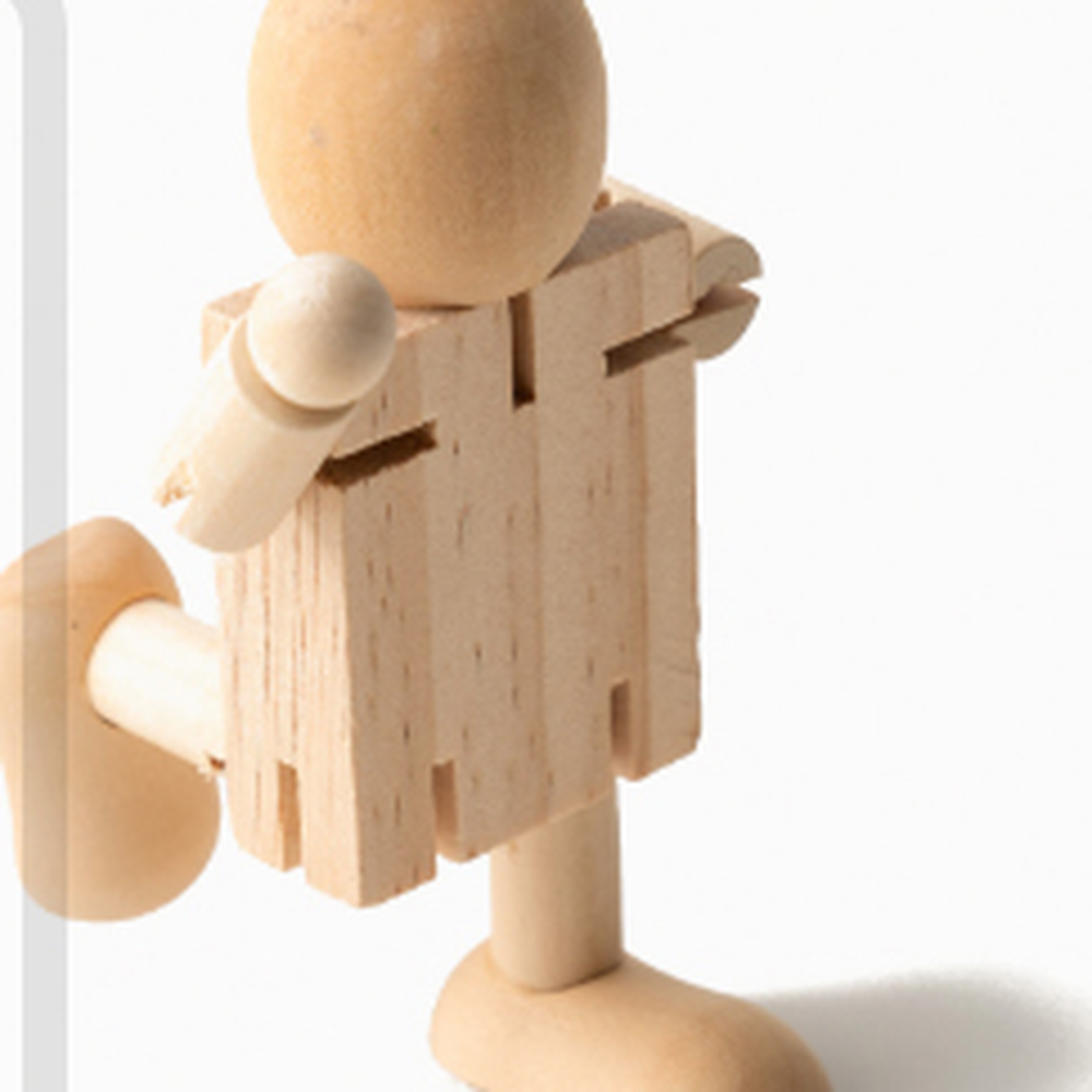 그리기용 목각인형 고무줄 관절인형 물감칠하기 나무로봇만들기 - 상세 이미지 4