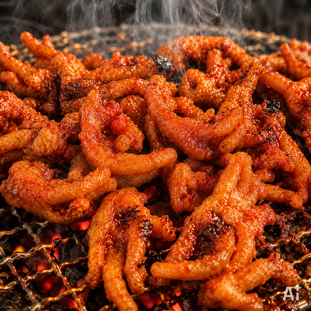 마시또잇 직화 숯불 매운 불 무뼈닭발 200g 국내산 닭발 밀키트 - 상품 이미지