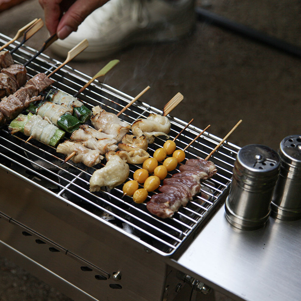 조선땔감 모션화로대 윙스 바베큐그릴 숯불 장작 불판높이조절 꼬치구이 화로대 - 상세 이미지 5