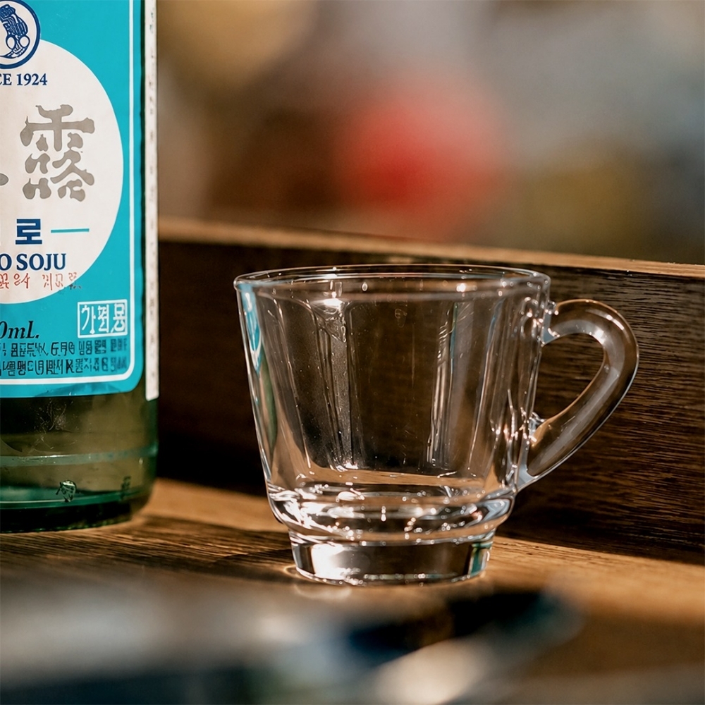 1+1 고급 손잡이 소주잔 연태고량주 꼬냑 사케 캠핑 미니 인생 술잔 집들이선물 70ml - 상세 이미지 2