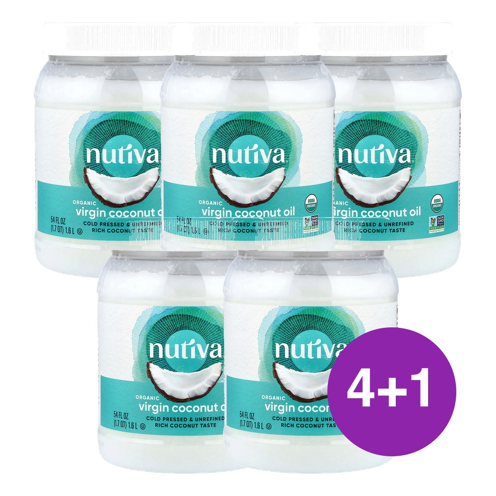 누티바 USDA 코코넛오일 버진 1597ml, 5개 - 상품 이미지