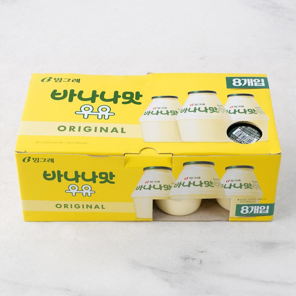 메가마트 빙그레 바나나맛 우유 240mlx8 - 상품 이미지