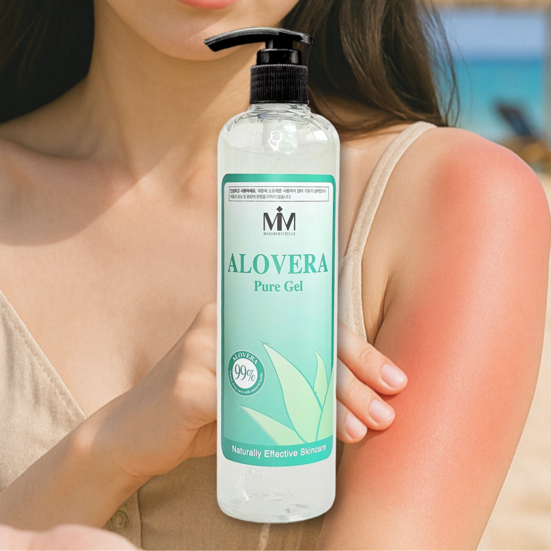 마담미쉘 알로에수딩젤 알로베라 퓨어 겔 보습제 탄피부복구 400ml 2개 - 상세 이미지 4