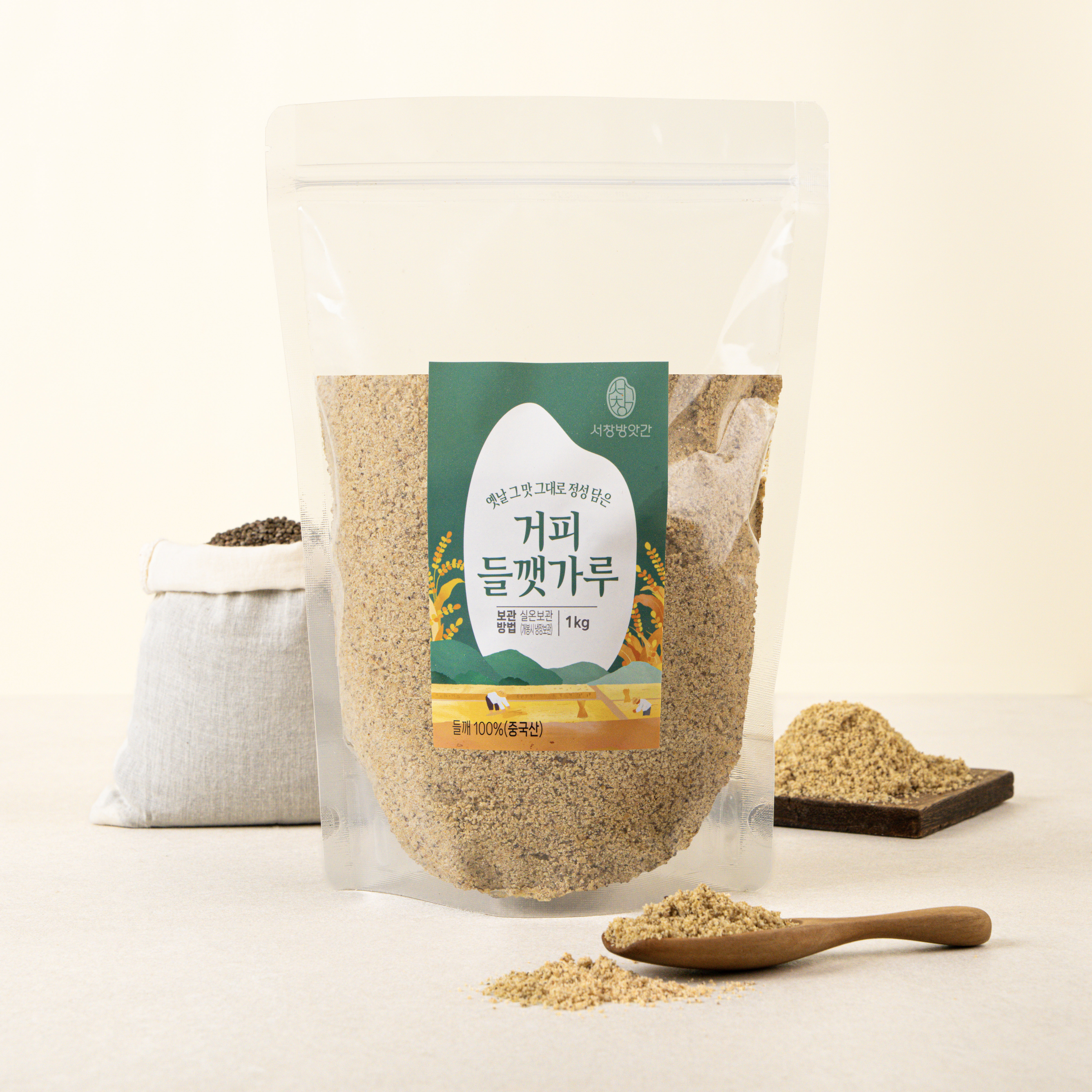 서창방앗간 거피들깻가루 박피 기피 탈피 들깨가루 1kg - 메인 이미지