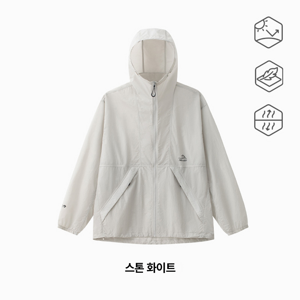 펠리엇 마운틴 리틀포레스트 2.0 자외선냉감통기성 남여공용 초경량 바람막이 10511202 - 상세 이미지 3
