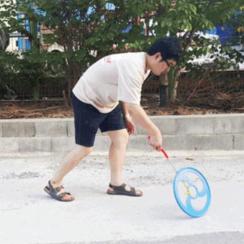 운동회굴렁쇠놀이 플라스틱굴렁쇠 37cm 블루 추억전통놀이용품 - 상세 이미지 2